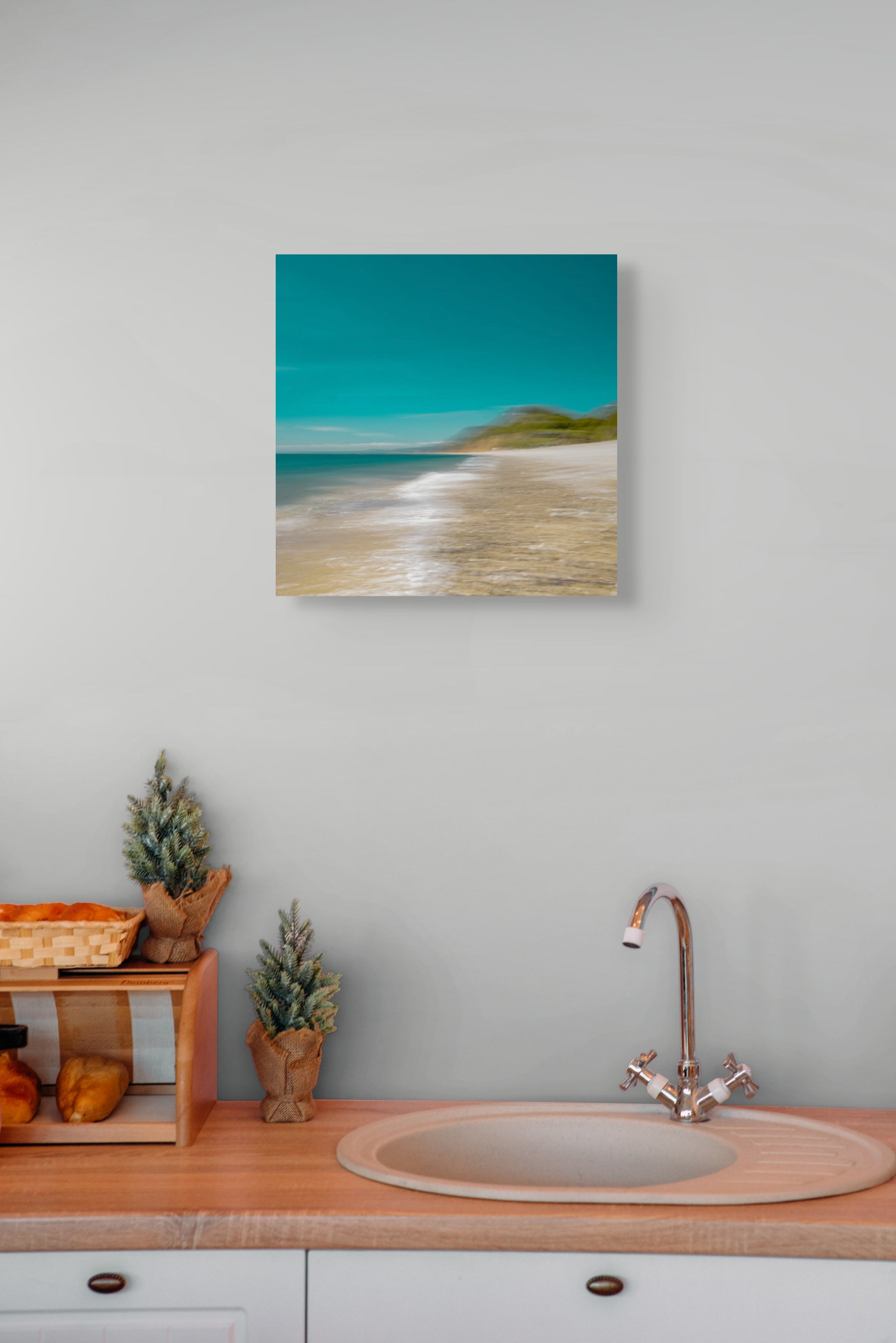 Squarine 001 - Aqua Reverence (30cm x 30cm)